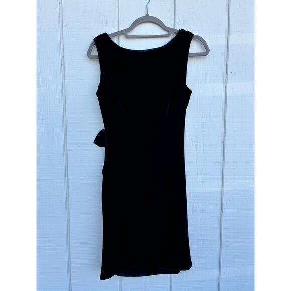 Taylor for A Pea In The Pod Velvet Mini Dress, Formal, Blue, Sz S - Picture 8 of 8